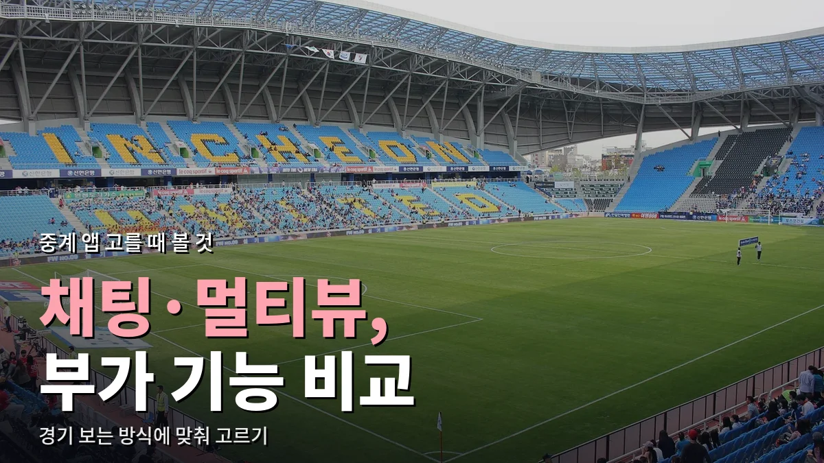 관중석이 둘러싼 축구 경기장